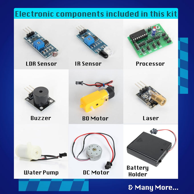 Butterfly EduFields 10in1 STEM Electronics Robotics Kit for Kids Ages 8-12