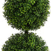Nearly Natural 36 in Artificial Triple Ball Boxwood Topiary Tree with Pot