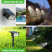 nipify 10 Pack 62 LED Solar Spot Lights Outdoor Motion Sensor with 3 Modes