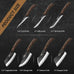 HOSHANHO Butcher Knife Set, Sharp Kitchen Knife Set & Roll Bag Gift for Men