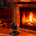 Fire Beauty 5Pcs Wrought Iron Fireplace Tools Indoor Outdoor Set