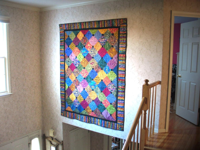 for Quilts with Sleeves - Invisible Quilt Hanger 40"-70" Wide Quilts, Tapestries, Rugs, Banners, Fabric Art, Textile Display. Proudly Made in The USA.