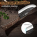 HOSHANHO Butcher Knife Set, Sharp Kitchen Knife Set & Roll Bag Gift for Men