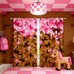 Castle Fairy Red Blue Sword Bedroom Decor Curtains,Sandbox Building Games Window Curtain,Kids Teens Pixelated Style Swords Window Treatment Grey Black Camo Blackout Drapes 2 Panels,52Wx90L