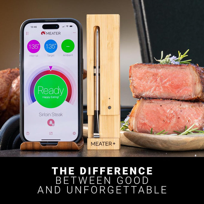 MEATER Plus Smart Meat Thermometer, Honey, Bluetooth, 165ft, Grill & Oven