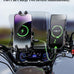 BRCOVAN Motorcycle Phone Mount with Qi Wireless & USB-C Charger