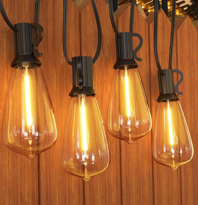 GPATIO Outdoor String Lights, 100FT LED Waterproof Patio Lights for Outside