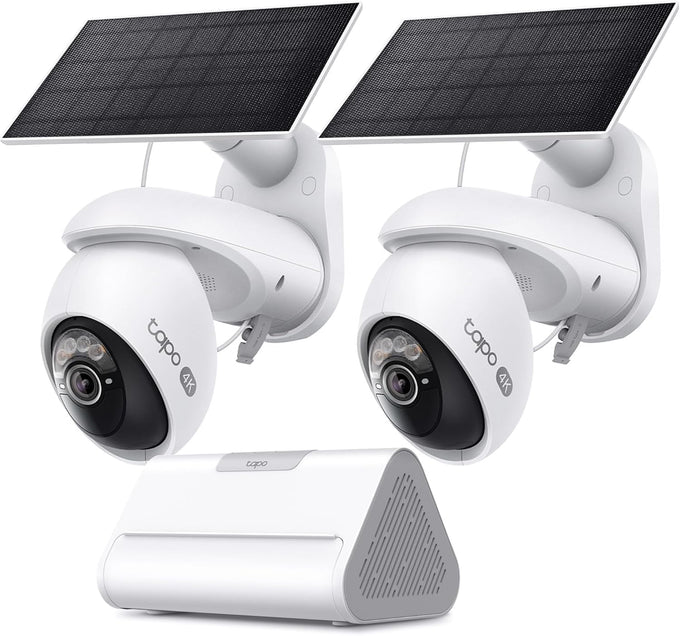 Tapo 4K Outdoor Pan/Tilt Security Camera C660 KIT + Smart Hub H500 Bundle