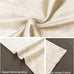 JIUZHEN Beige Velvet Blackout Curtains 52W x 120L 2 Panels with Tiebacks