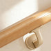 8 FT Handrails for indoor&outdoor stairs,deck,slope,Modern Aluminum Handrail Set, Wall-Mounted with Zinc-Alloy Brackets，Crafted from aluminum alloy (not solid wood) rust-free (Cherry Wood Grain, 8 FT)