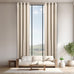 Best Home Fashion 18 FT Grommet Curtain, 1 Panel, 52 x 216, Mocha