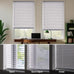LazBlinds 1" Light Filtering Vinyl Mini Blinds, White, 48" W x 72" H