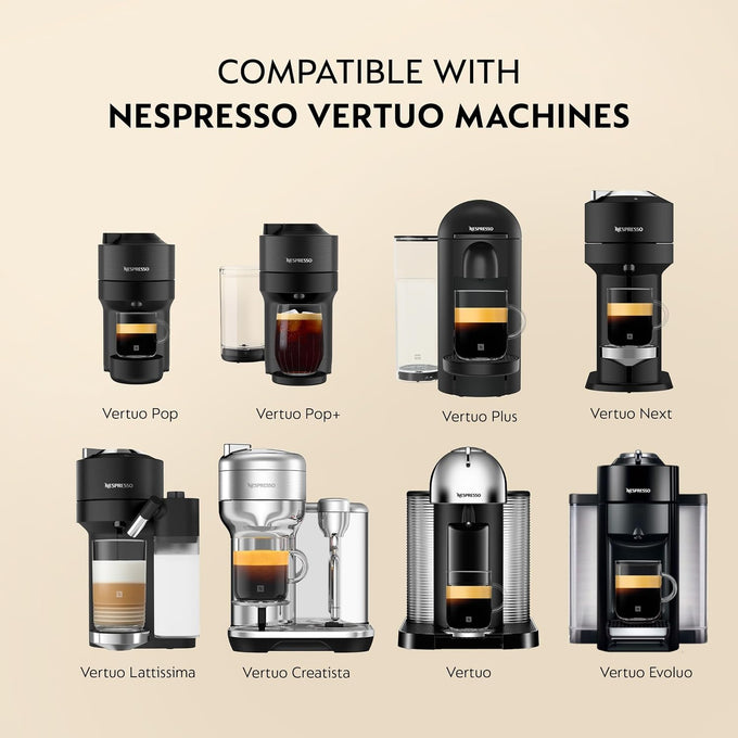 Nespresso Vertuo, Espresso, Bold Variety Pack, Mixed Roast, 40-Count Pods