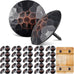 200 Pcs 1 Inch Large Iron Clavos Decorative Nails, Black