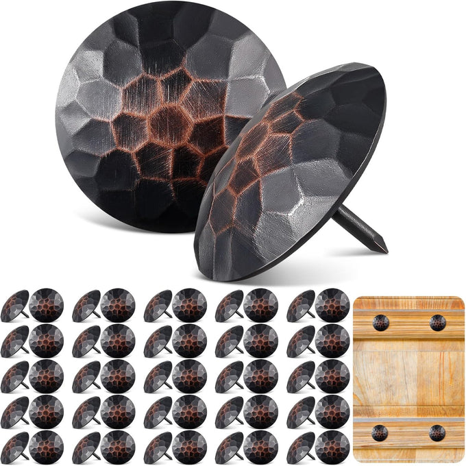 200 Pcs 1 Inch Large Iron Clavos Decorative Nails, Black