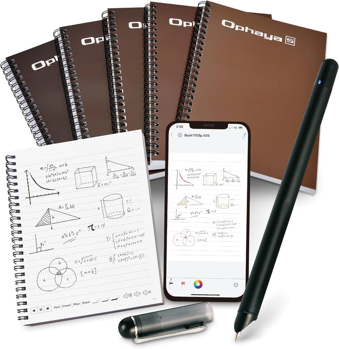 Ophaya Smart Digital Notebook and Smart Pen Real-Time Sync to Phone