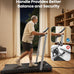 WELLFIT Walking Pad Treadmills with Handle, 10% Incline Treadmill for Home