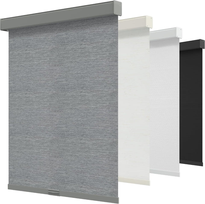 GENIMO Cordless Blackout Roller Shades, 53" W X 72" H, Ivory White