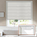 No Tools No Drill Blackout Roman Shades, White, 35" W × 39" H