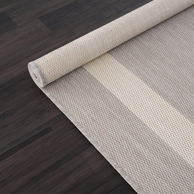 CAMILSON Outdoor Rug 5x7,Modern Outside Rugs for Patios Porches Waterproof Durable Washable Non-Shedding, Easy-to-Clean Indoor Outdoor Area Carpet (5 x 7, Bordered - Gray/White)