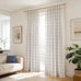 Cornflower Blue Plaid Pinch Pleated Semi Sheer Curtain, 40"Wx108"Lx2