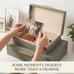 Decorative Storage Boxes with Lids - Set of 2 PU Leather Organizer Bins