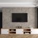 3yecao Grey Concrete Wallpaper Peel and Stick Gray Concrete Contact Paper