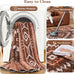 Yinhua Living Room Rug 6x9, Western Washable Rug for Bedroom, Brown