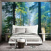 Golden Leaf wall murals Peel and Stick Modern Wallpaper for Bedroom Living Room - 85"x118"