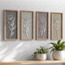 Tide and Tales 3d Framed Wall Art, Set of 4, Floral Boho Wall Decor