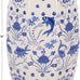 SAFAVIEH Furniture - Cloud 9 Decorative Garden Stool - Blue - Ceramic - Artisan Hand-Painted Design - Ideal for Living Room, Patio, Garden - Fully Assembled (ACS4557A)
