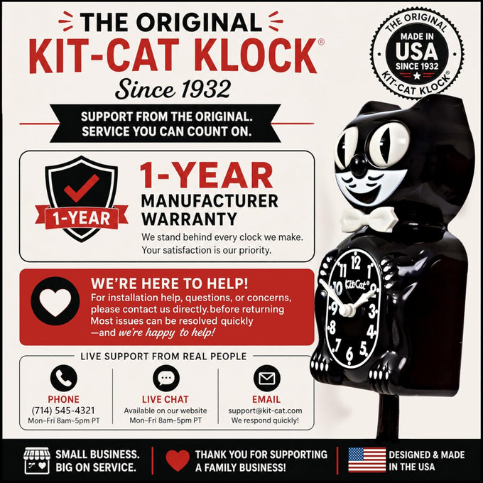 Kit Cat Klock Gentlemen The Original (Classic Black)