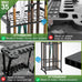 Garden Tool Organizer, Garage Tool Organizer & Garage Organization, Heavy Duty Steel Tool Storage Rack Holds 35 Rakes, Brooms Tools, Broom Holder and Mop Holder, Shed Organizer for Home Organization