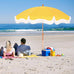7ft Patio Beach Umbrella with Fringe, Outdoor Umbrella for Poolside, Yellow