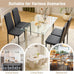 Karl home Dining Chairs Set of 4, PU Leather & High Back, Black