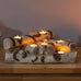Plow & Hearth Faux Birch Fireplace Candle Holder, Resin Log Insert for Fireplace Decor, Holds 8 Fireplace Candles for Inside Fireplace, Cozy Living Room Fireplace Decorations