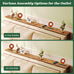 SUPERJARE 78.8 inch Narrow Behind Couch Table with 2 Charging Stations