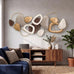 Tevqemi Large 3D Metal Wall Decor, Nature-Inspired Design