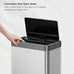 EKO Mirage X 80 Liter / 21.1 Gallons Motion Sensor Trash Can or Recycling Bin, Automatic Large Kitchen Trash Can Touchless, Stainless Steel