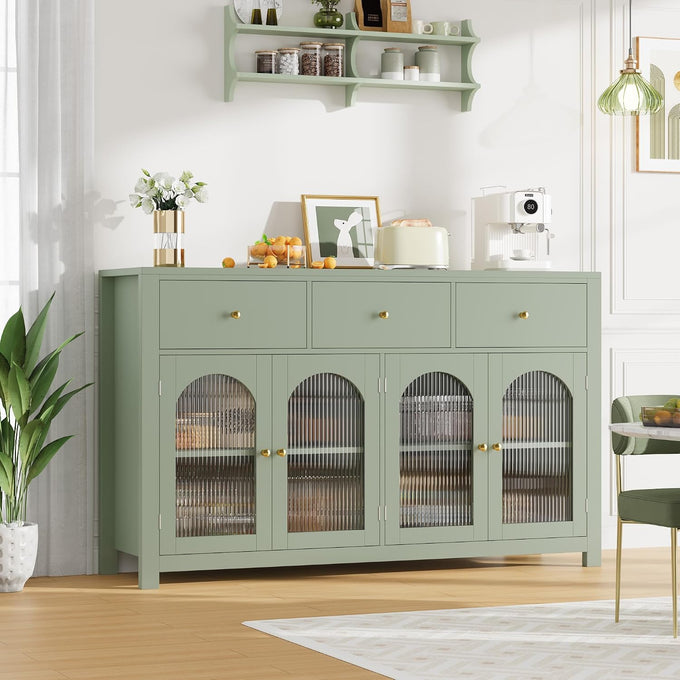 FINETONES Buffet Cabinet with Storage, Kitchen Storage Cabinet for Home