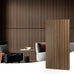 Art3d 2-Pack Fluted Acoustic Wood Slat Wall Panel, 47.2 x 23.6 Inch, Walnut
