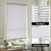 LazBlinds 1" Light Filtering Vinyl Mini Blinds, White, 48" W x 72" H
