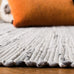 SAFAVIEH Rag Rug Collection Area Rug - 6' x 9', Grey, Handmade Boho Stripe Cotton, Ideal for High Traffic Areas in Living Room, Bedroom (RAR121A)