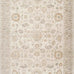 Abani Evelyn Collection Beige Area Rug - 4' x 6' - Floral Pattern, Non-Shedding - Easy to Clean, Durable for Living Rooms, Bedrooms & Offices, Pet & Kid Friendly