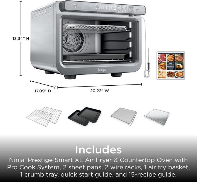 Ninja Prestige Smart XL Pro Cook System, 10-in-1, Stainless Steel, DT551