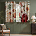 jinchan Beige Boho Floral Blackout Curtains 63 Inch Grommet 2 Panels