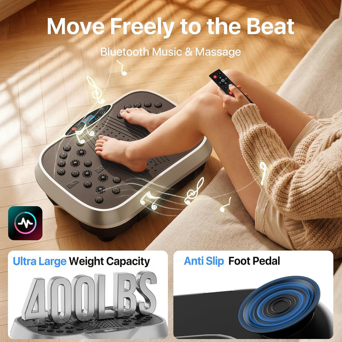 ALSO GO Vibration Plate Exercise Machine for Whole Body Lymphatic Drainage