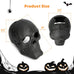Stanbroil 10 Inch Fire Pits Imitated Human Metal Skull Halloween Decor