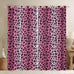 Feelyou Kids Leopard Print Window Curtains, Cowhide Blackout Curtains Boys Girls Brown Cow Fur Darkening Drapes for Bedroom Animal Living Room Window Treatments (2 Panels, 52 x 96 Inch)