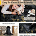 RELEANY Washable 8'x10' Abstract Area Rug for Living Room Black Gold